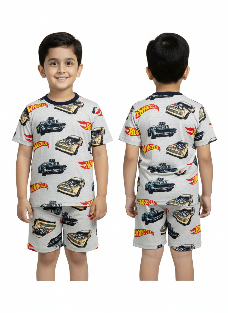Turbo Cars Boys Nightwear Set(UNISEX)