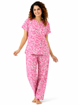 Blush Breeze Cotton Co-ord Lounge Set