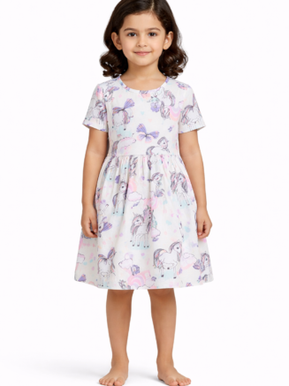 Unicorn Dream Cotton Kids Dress